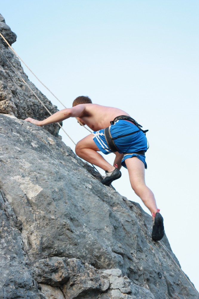 The climbing route opened.